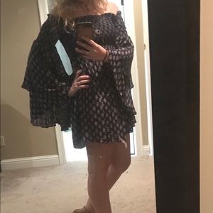 Vici bell sleeve mini dress